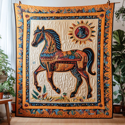 Patchwork Trot Quilted Blanket NCU0PT5350
