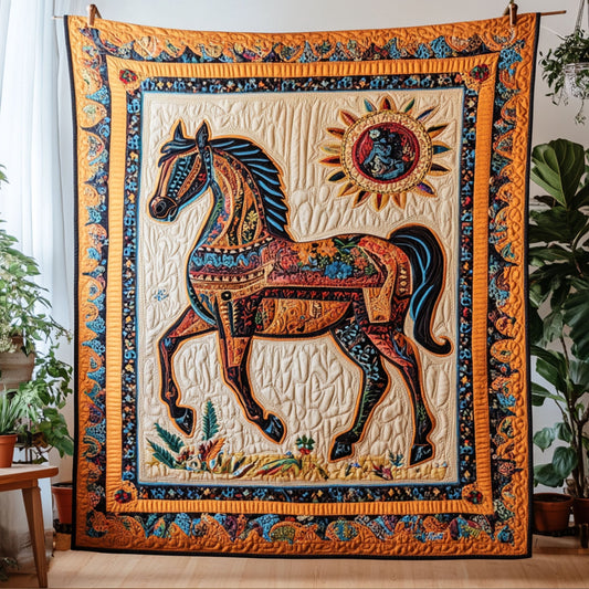 Patchwork Trot Quilted Blanket NCU0PT5350