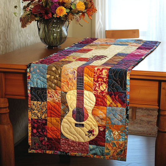 Patchwork Tune Quilted Table Runner NCU0NT5150