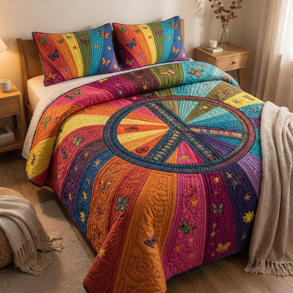 Patchwork Unity 3-Piece Quilted Bedding Set NCU0XD2677