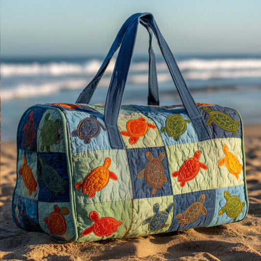 Patchy Turtles Quilted Duffle Bag NCU0NT10025
