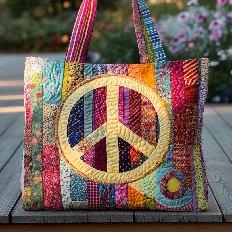 Path to Peace Quilted Tote Bag NCU0PT8360