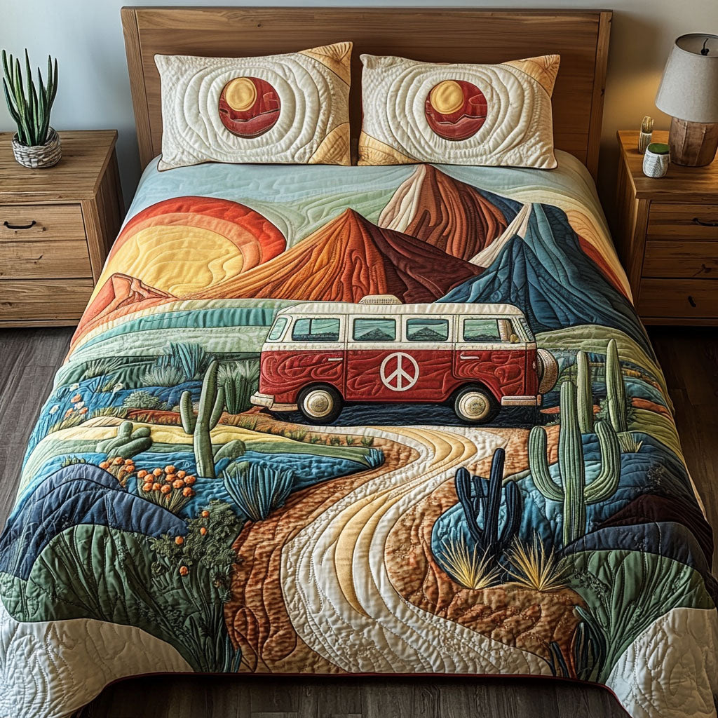 Path to the Horizon 3-Piece Quilted Bedding Set NCU0PT6131