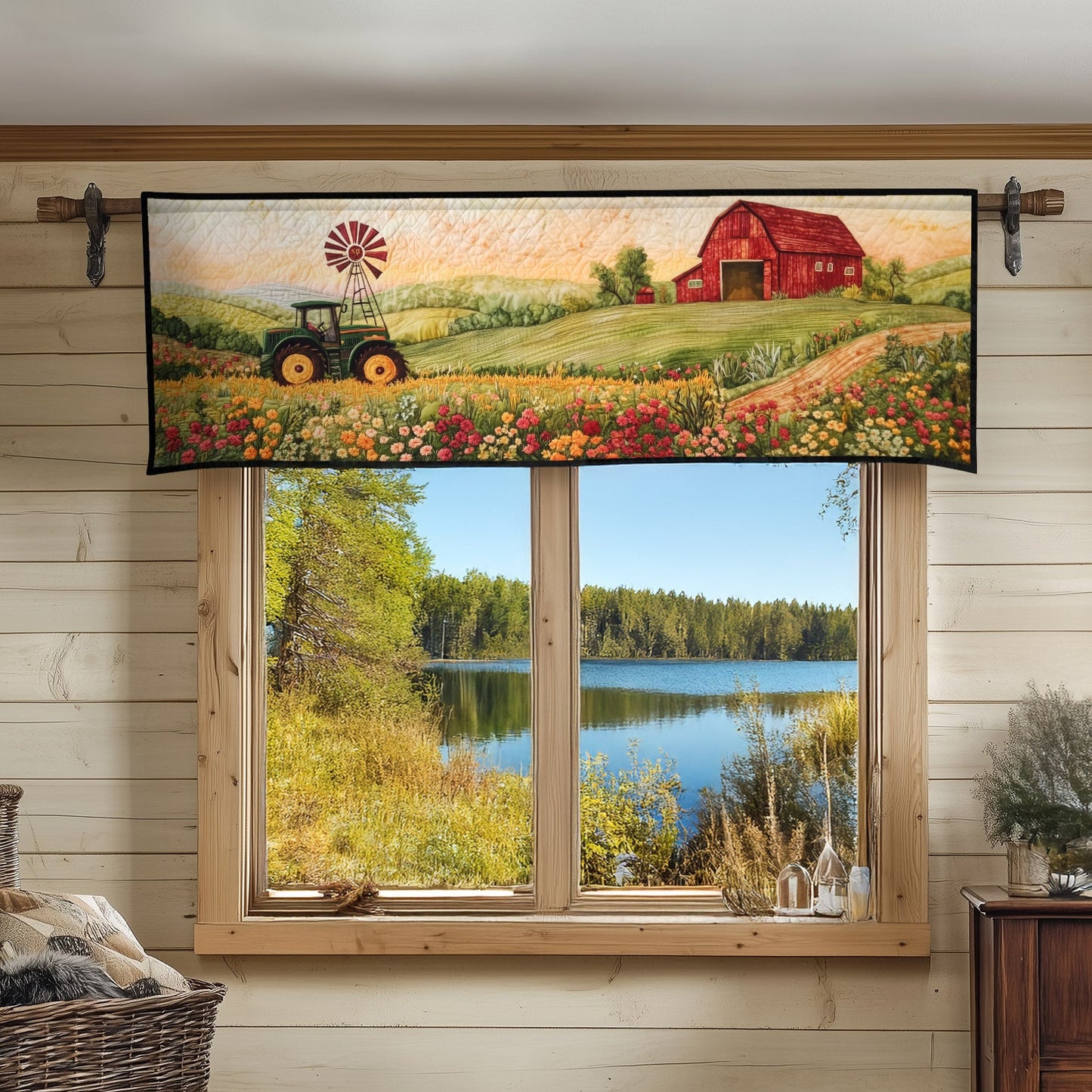 Pathway to the Barn Quilted Valance NCU0PT6000