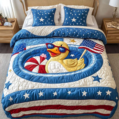 Patriot Duckie 3-Piece Quilted Bedding Set NCU0NT7720