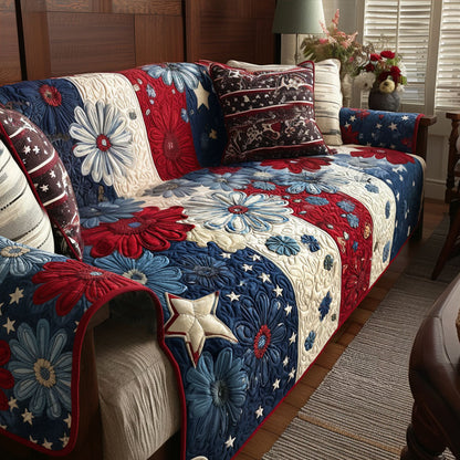Patriot Garden Quilted Sofa Cover NCU0PT11333