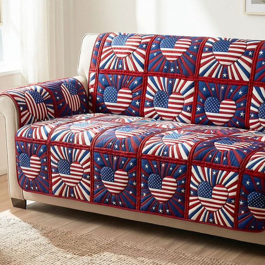 Patriot Harmony Quilted Sofa Cover NCU0TD2261