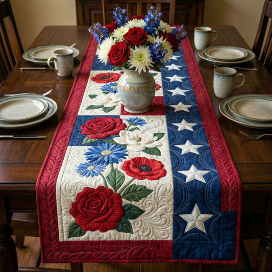 Patriot Meadow Quilted Table Runner NCU0NT12433