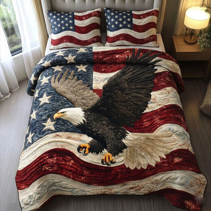 Patriot Spirit 3-Piece Quilted Bedding Set NCU0DK12003