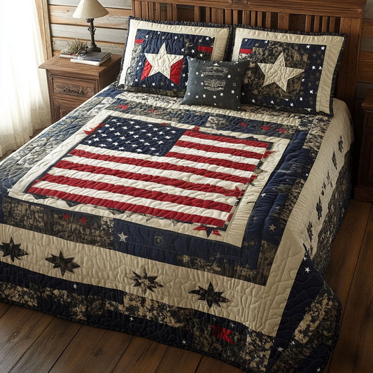 Patriot Valor 3-Piece Quilted Bedding Set NCU0PT3125