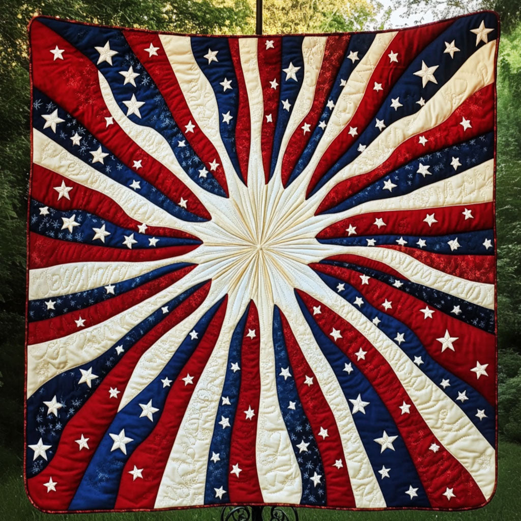 Patriotic Burst Quilted Blanket NCU0NT3997