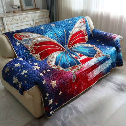 Patriotic Butterfly Quilted Sofa Cover NCU0TD1309