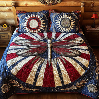 Patriotic Flight 3-Piece Quilted Bedding Set NCU0PT3416