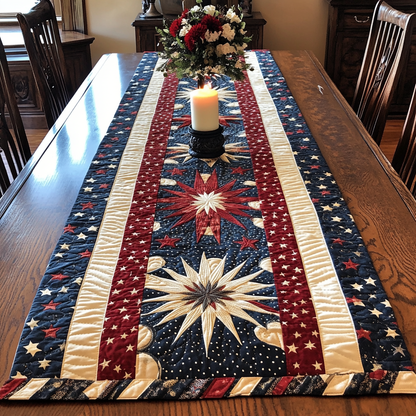Patriotic Glow Quilted Table Runner NCU0VH5937