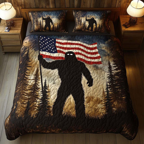 Patriotic Legend 3-Piece Quilted Bedding Set NCU0NT8015