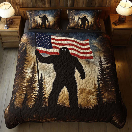 Patriotic Legend 3-Piece Quilted Bedding Set NCU0NT8015