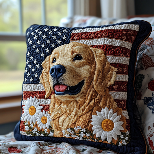 Patriotic Tail Quilted Pillow Case NCU0DV5598