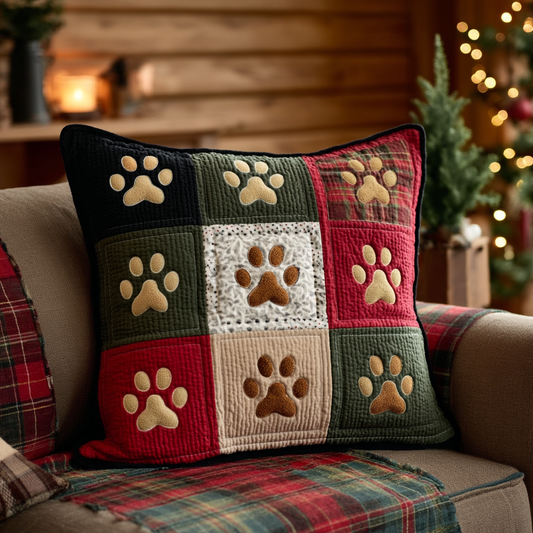 Paw Holiday Quilted Pillow Case NCU0TV870