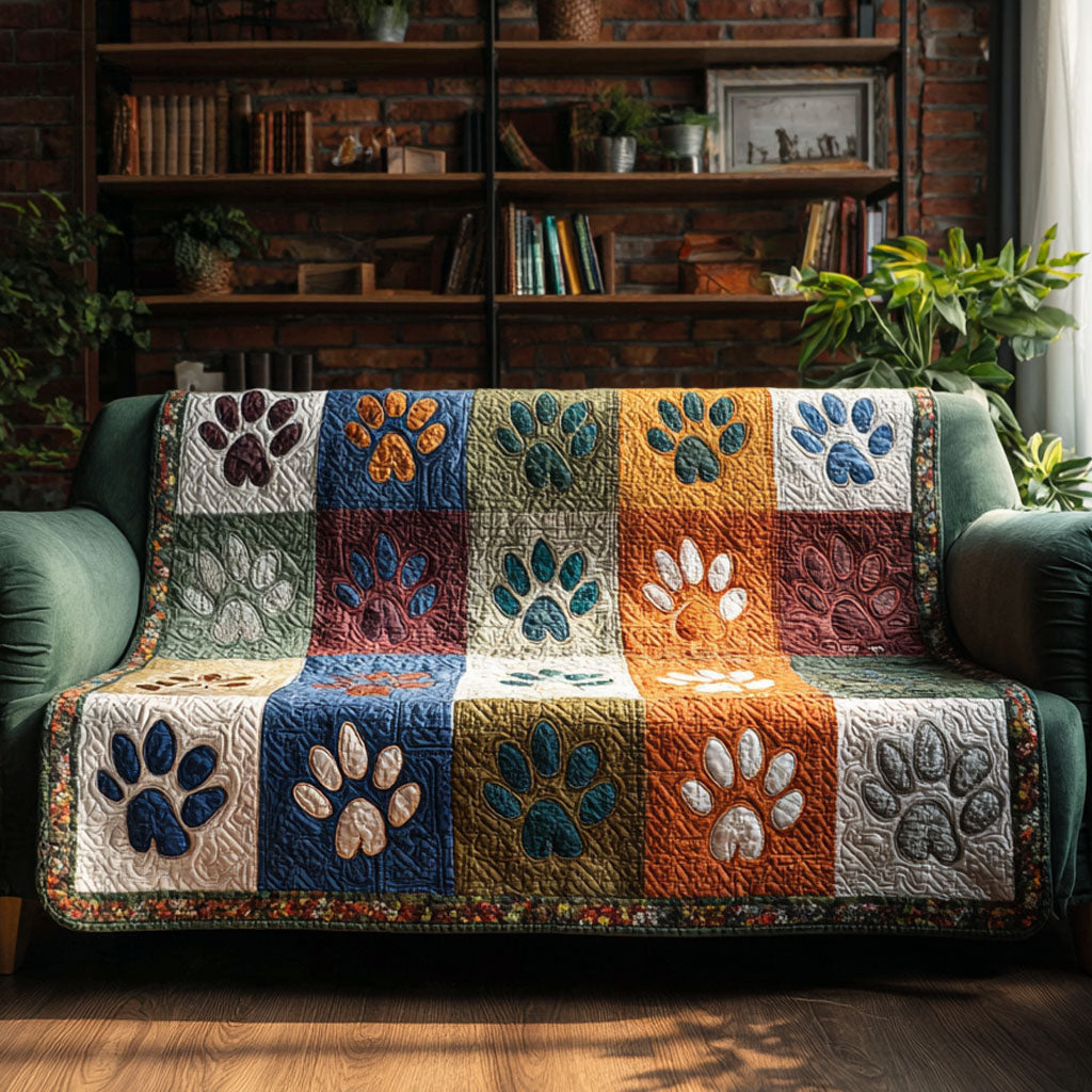 Paw Bliss Cottage Quilted Blanket NCU0PT10874