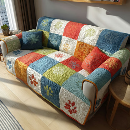 Paw Blossom Lane Quilted Sofa Cover NCU0PT10890