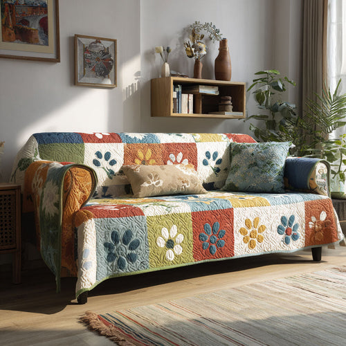Paw Country Quilted Sofa Cover NCU0PT11003