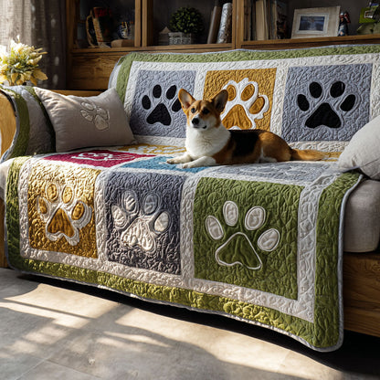 Paw Cozy Lane Quilted Sofa Cover NCU0PT11004