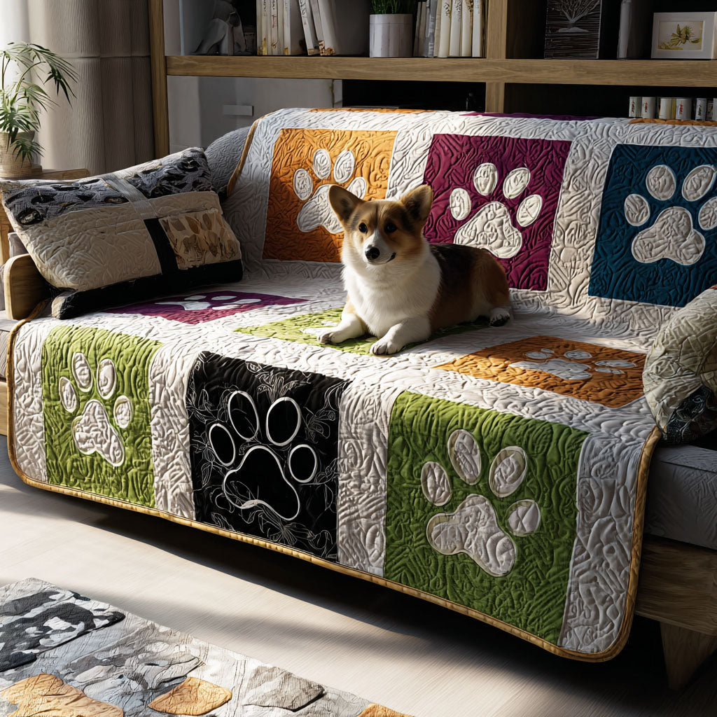 Paw Dreamland Quilted Sofa Cover NCU0PT10992