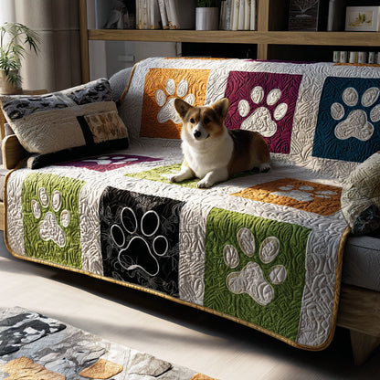 Paw Dreamland Quilted Sofa Cover NCU0PT10992