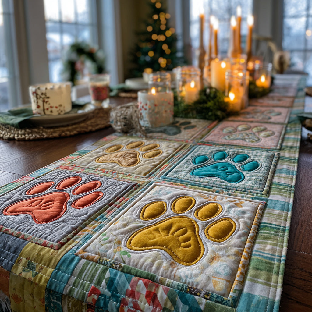 Paw Haven Quilted Table Runner NCU0DV8948