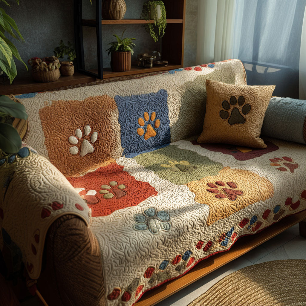 Paw Haven Warmth Quilted Sofa Cover NCU0PT10909