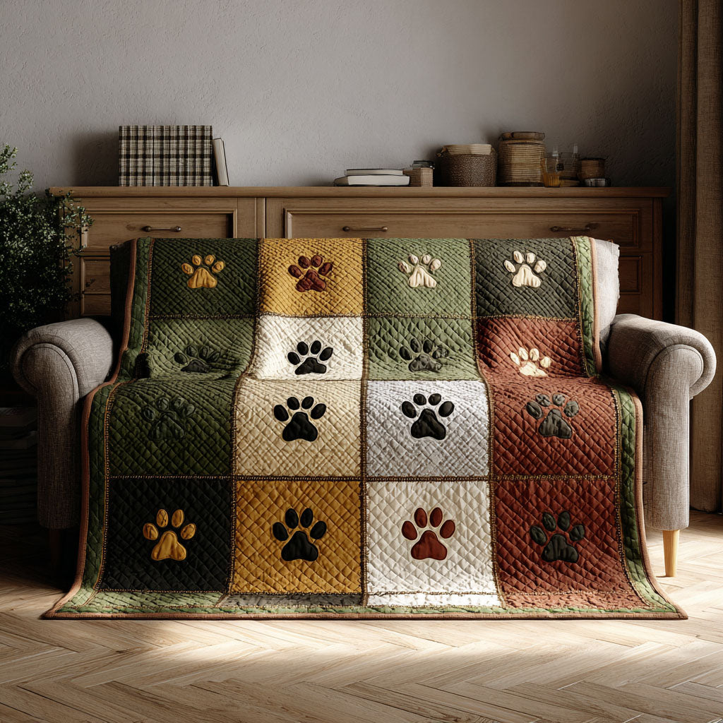 Paw Orchard Cozy Quilted Blanket NCU0PT10876