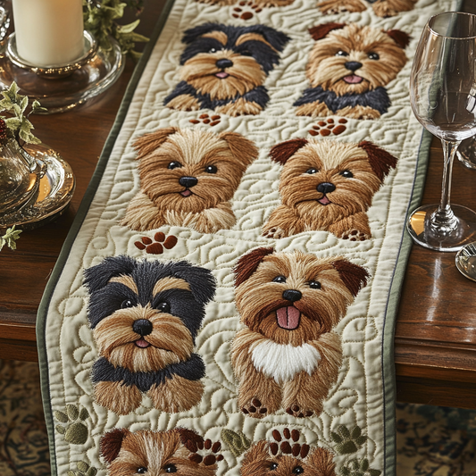Paw Paradise Quilted Table Runner NCU0VH4957