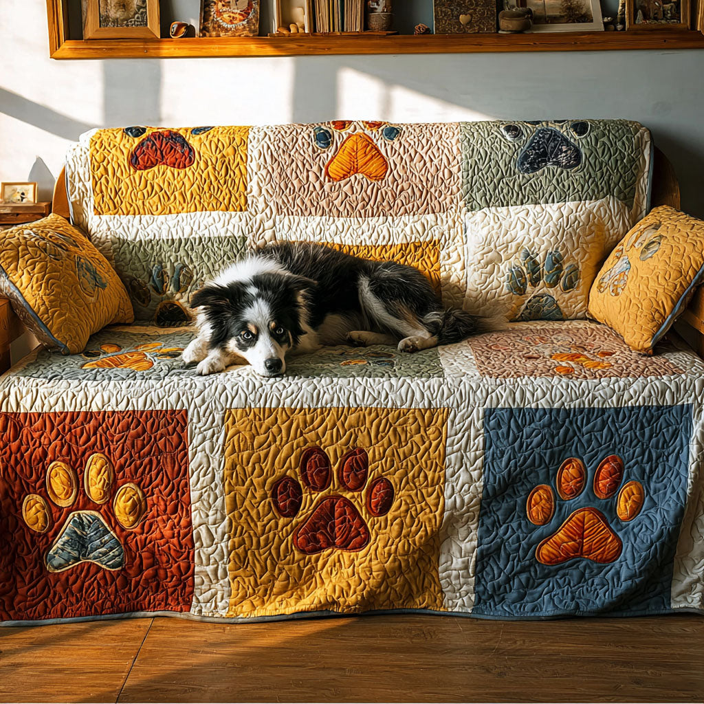 Paw Radiance Quilted Sofa Cover NCU0PT10993