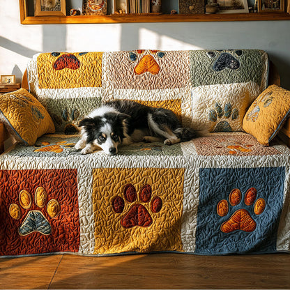 Paw Radiance Quilted Sofa Cover NCU0PT10993