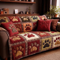 Paw Romance Quilted Sofa Cover NCU0NT11668
