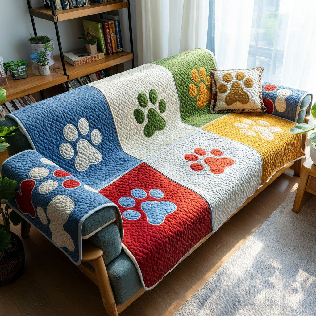 Paw Shire Haven Quilted Sofa Cover NCU0PT10915
