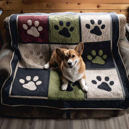 Paw Spirit Meadow Quilted Blanket NCU0PT10877