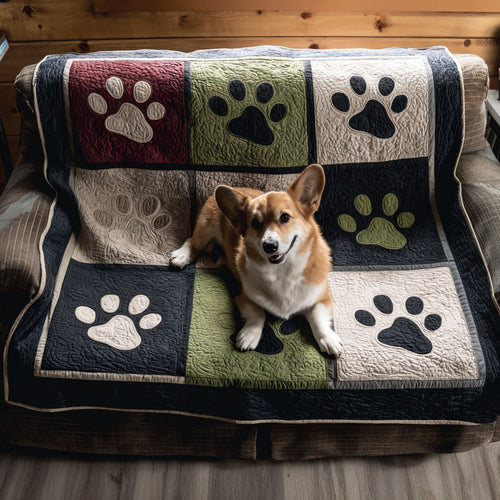 Paw Spirit Meadow Quilted Blanket NCU0PT10877