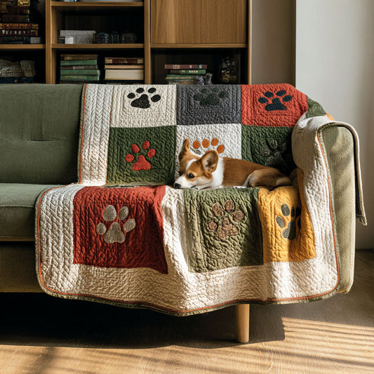 Paw Vintage Charm Quilted Blanket NCU0PT10878