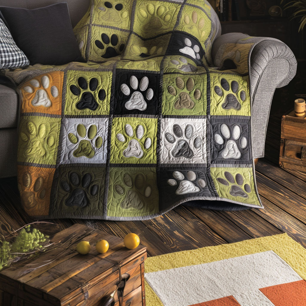 Paw Whisper Field Quilted Blanket NCU0PT10879