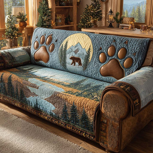 Paw Whisper Quilted Sofa Cover NCU0XD1734