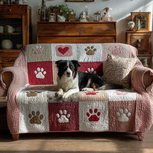 Pawful Heartland Quilted Sofa Cover NCU0PT10897