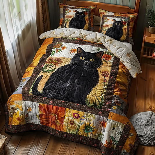 Paws Petals Quilted Bedding Set NCU0DV4910