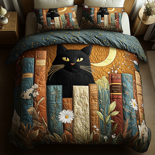 Paws Pages 3-Piece Quilted Bedding Set NCU0DV5779