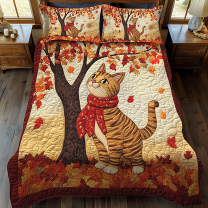 Paws and Whiskers 3-Piece Quilted Bedding Set NCU0DK1619