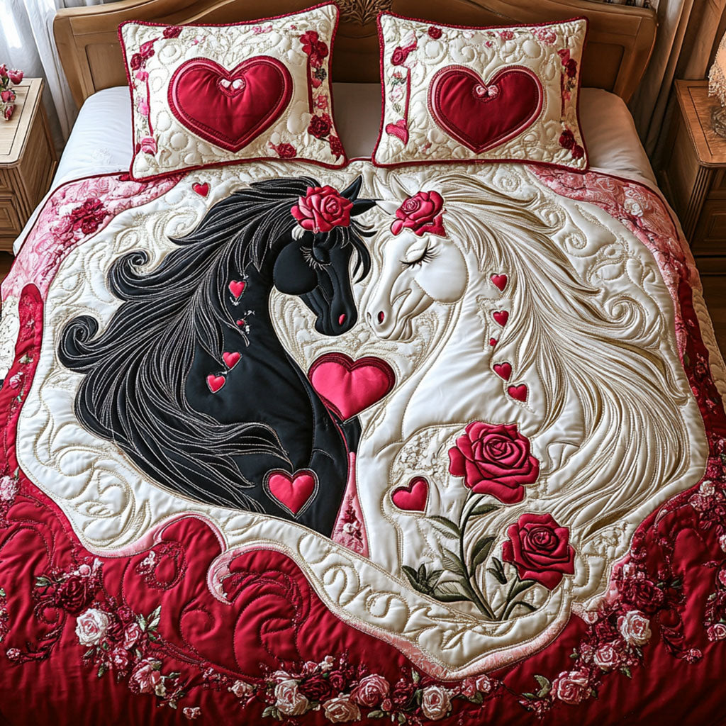 Paws in Love 3-Piece Quilted Bedding Set NCU0NT2654