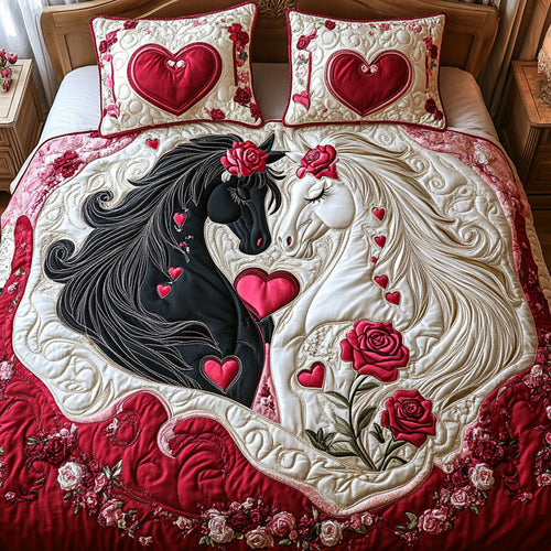 Paws in Love 3-Piece Quilted Bedding Set NCU0NT2654