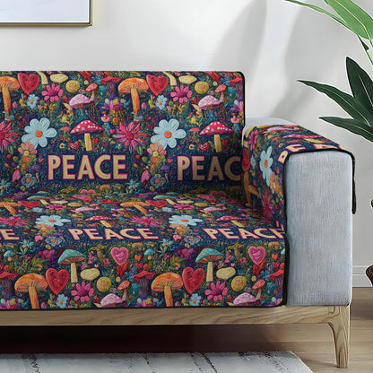 Peace Awakening Quilted Sofa Cover NCU0PT6909