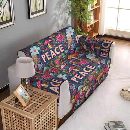 Peace Awakening Quilted Sofa Cover NCU0PT6909