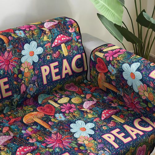 Peace Awakening Quilted Sofa Cover NCU0PT6909